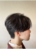 無造作マッシュショートスタイル