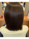 湿気に負けないストレートボブ