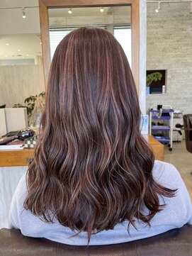 ラ メール ヘア デザイン(La mer HAIR DESIGN) 大人シアーベージュミニウルフボブミディアムレイヤー