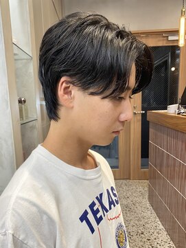 エリマバイフィフス 調布(elima by fifth) 調布センターパートフェザーパーマニュアンスパーマメンズパーマ