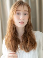 モッズヘア 上尾西口店(mod's hair) シースルーバング透明感カラーペールオレンジ316Z上尾20代30代