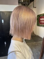 ムード マグ レーベル 南松本(MOOD Mag Label)&nbsp;冬カラー◎大人可愛いダブルカラーボブ×ミルクティーピンク