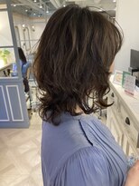 シェノン 赤羽店(CHAINON)&nbsp;クセを活かしたパーマ風ミディアムレイヤーくびれヘア