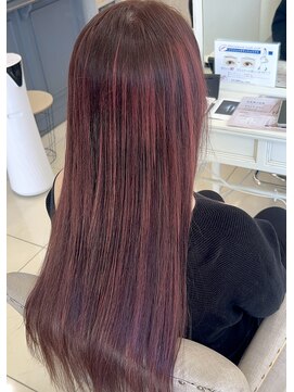 ベルバイグレイス(BELLE by grace) コントラストハイライト　ローズピンク