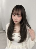 レイヤーカット秋スタイル