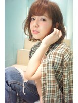 テラバイアフロートシーグラスコテージ (terra by afloat SEAGLASS COTTAGE) クセ毛風 あやふや ボブ/テラバイアフロート 二子玉川