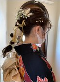 成人式編みおろしアレンジ