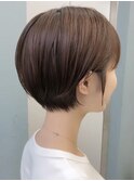 美髪にオトナかわいいホワイトグレージュネビージュショートボブ