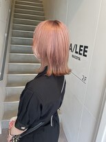 アイリー 名古屋(A/LEE)&nbsp;切りっぱなしボブ　ピンクベージュ