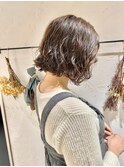 無造作ボブパーマ