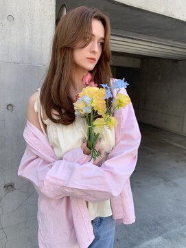 シエルバイアフロート(ciel by afloat) 〇センターパート 透明感カラー 韓国前髪