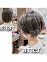 アッシュ 清瀬店(Ash)&nbsp;ハンサムショート×ハイライト