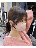 韓国レイヤー/韓国風/ボブ/髪質改善/黒髪/ブリーチなし〔池袋〕