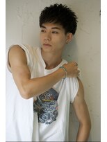 ロミーオム 本厚木(ROMMY. Homme)&nbsp;刈り上げツーブロック王道マッシュショートビジネスメンズヘア
