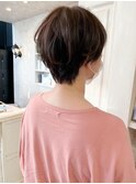 福山人気caaryパーマショートヘアアッシュブラウン30代40代50代
