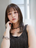 ギークス(GEEKS)&nbsp;【GEEKS渋谷】ロングレイヤー/春夏カラー/オリーブブラウン/小顔