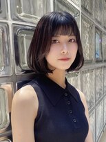 韓国内巻きボブ顔周りレイヤー前髪カット髪質改善トリートメント