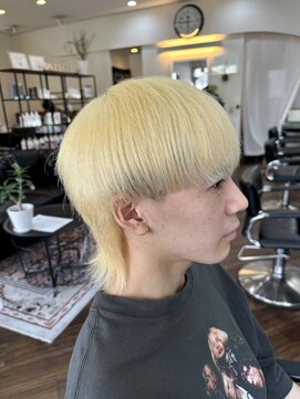 オンフリーク(ON FLEEK) 金髪マッシュウルフ