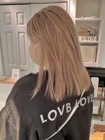 フレイムス ヘアアンドリラックス 大宮東口店(Frames) Wカラー×くすみベージュ