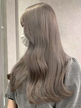 ロウル 渋谷(LOWRL) グレージュミルクティー/ブリーチ/ダブルカラー