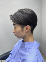 センターパート ニュアンスパーマ ナチュラルショート