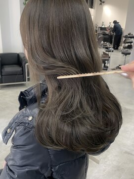 ソピ 名古屋名駅(sopi by invitation) ブリーチなしカラー オリーブグレージュ オリーブベージュ☆