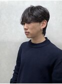 重めマッシュショート/韓国ダウンパーマフェザーショート