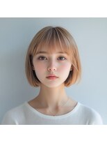 ロディーナコク 大口 新子安(rodina.coc)&nbsp;ホワイトブロンド×ミニボブ/インナーカラー/髪質改善/ブリーチ