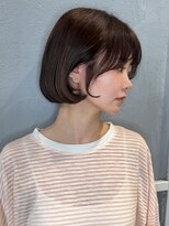 ジゼル(GiseL) 顔まわり　レイヤー　ボブ　アッシュブラウン