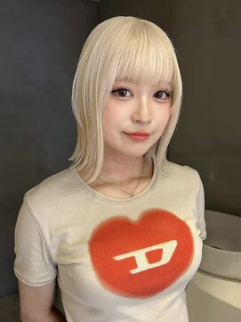 ペレ アネックス 大阪梅田茶屋町店(PELE ANNEX) くびれヘア/アプリコットオレンジ/夏のヘアアレンジ/梅田