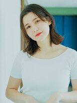 ブール 千歳烏山(bool)&nbsp;長め外ハネロブ/センターパート/長めバング