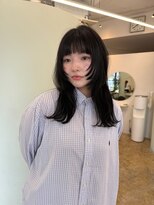 ユー(yew)&nbsp;顔まわりカット/レイヤーカット/韓国レイヤー/ダークカラー