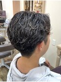 フェザーパーマ/サーフカール/刈り上げセンターパート/中村郁未
