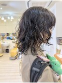 【morio成増 セリザワ】セミロング くりくりパーマ