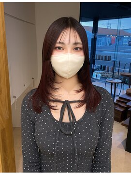 艶髪縮毛髪質改善/レイヤーカット/シャギーカット