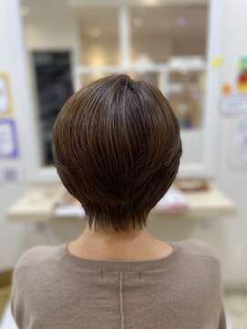 ユニティ 小田急相模原店 暖色ブラウンショートボブ【小田急相模原/髪質改善/白髪染め】