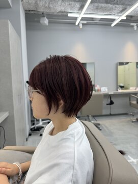 ネイロ 北千住(NeiRo) 小顔ショートボブカラー大人ショートボブひし形ショートカット