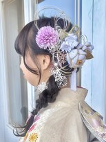 ヘアドレス ルチュラ(Hair dress LucuLa)&nbsp;【ルチュラ折戸】成人式サイド編み下ろし