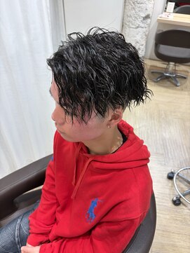 アヴァンス なかもず店(AVANCE.) 少し長めに残してオシャレに、縦落ちスパイラル