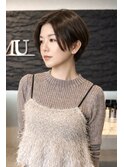 ナチュラルモード前下がりショート