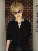 アクティブショート ハイトーン ブリーチ ホワイトブロンド 