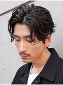渋谷メンズパーマフェザーパーマシャドウパーマセンターパート