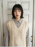 外ハネボブ/フェイスレイヤー/おしゃれ女子/顔周りカット/池袋