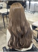 ブリーチなしダブルカラーで透明感ベージュ♪
