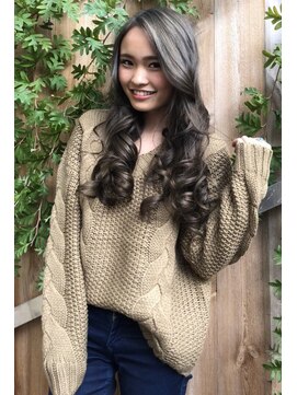 ディバイス カラーアンドエクステ(Device) 【Device】外国人風スモーキーグレージュWカラー