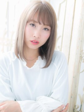 モッズ ヘア 福岡姪浜店(mod's hair) *mod's姪浜*…ダブルバングxインナーカラー前下がりセミディc