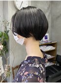 黒髪ショート　ショートボブ　ショート