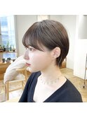 【Chill】大人かわいいマロンベージュカラーショートスタイル◎