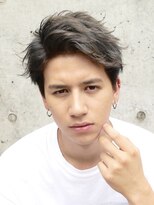 ローウェ バイ フィフス 立川メンズサロン(Louwe by fifth)&nbsp;ビジネスショートツイストスパイラルパーマツーブロック刈り上げ