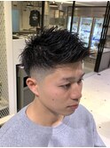 2ブロックフェードアップバングショートF